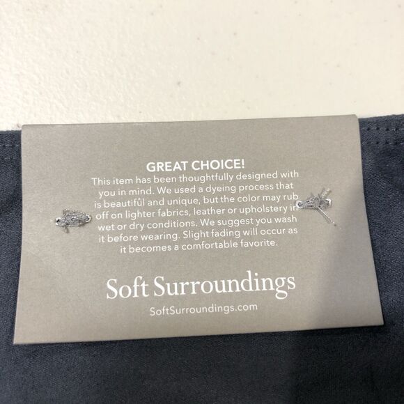 Soft Surroundings Petites SZ PM Faux Suede Leggings Item 3DT29 NWT - Picture 8 of 8